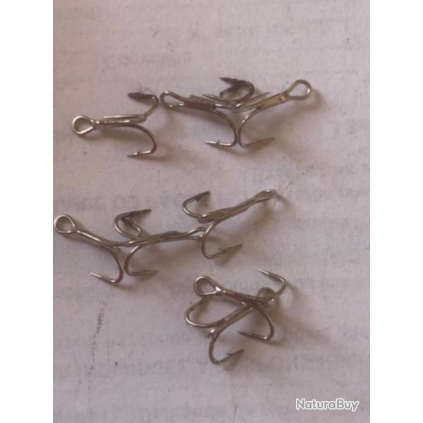 8 hame�on triple n 17 ref 9617 nickel� .2 eme choix .p�che carnassier