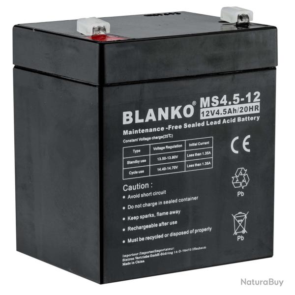 Batterie MS4 12 volts - 4,5 Ah pour Agrainoir automatique �lectronique