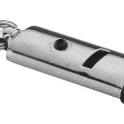 Sifflet Elless en cuivre nickel&eacute; plat