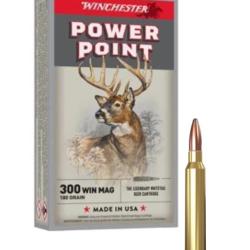 MUNITIONS WINCHESTER CALIBRE 300WM POWER POINT 180gr - 11.7g x20
