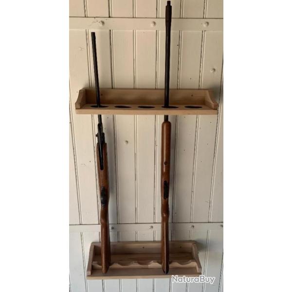 Porte 5 fusils en HTRE massif - cration unique