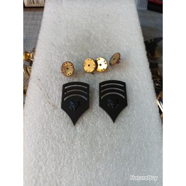 Paire de Grades armee us SERGENT METAL original