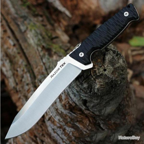 Couteau Cold Steel Razor Tek 6.5 Lame Acier 4116 Manche GFN Etui Secure-Ex CSFX65RZR