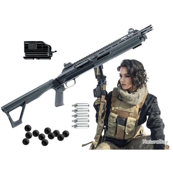 PACK FUSIL HDX 68 T4E CAL 68 - 16J avec 50 billes et 5 cartouches Co + laser