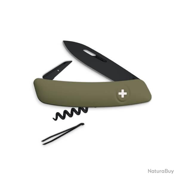 SZD01ABOL-Couteau suisse Swiza D01 Allblack olive