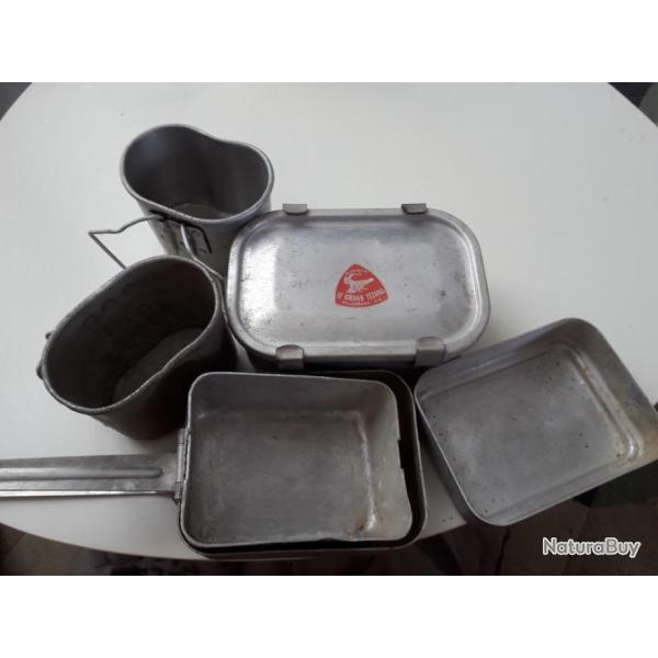 lot gamelles ,quarts alu