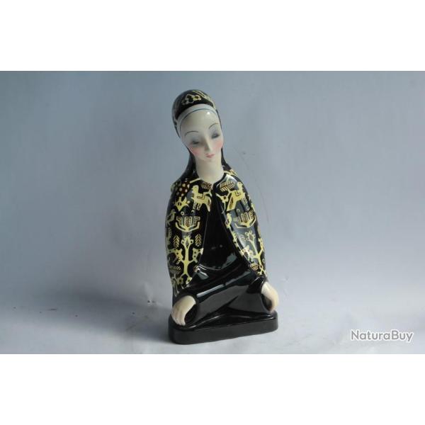 LENCI Madonna c�ramique Italie Art d�co