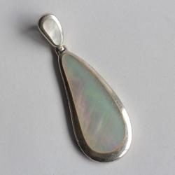 Pendentif argent nacre Bijoux
