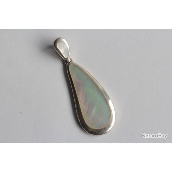 Pendentif argent nacre Bijoux