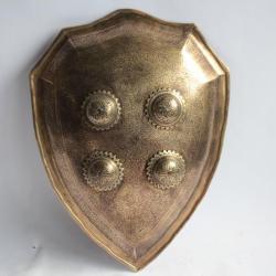 Bouclier Dahl Indo-Persan damasquiné Sipar