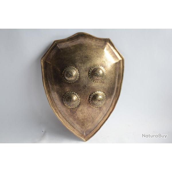 Bouclier Dahl Indo-Persan damasquin� Sipar