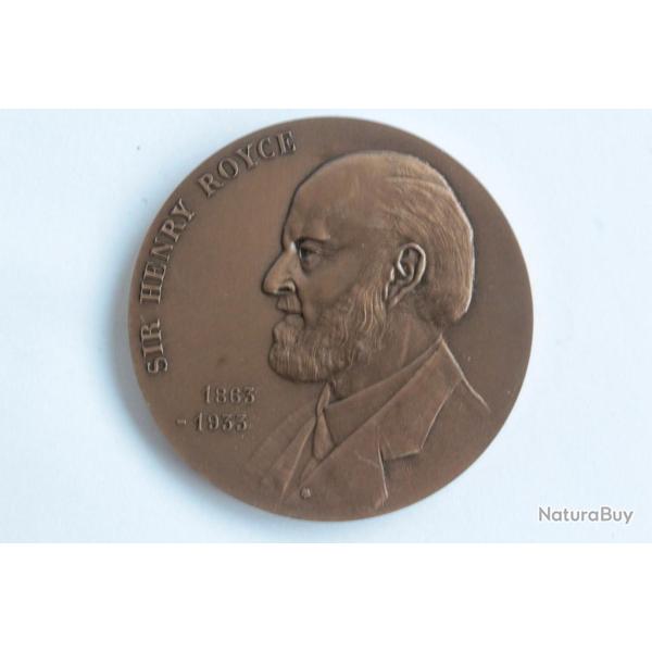 M�daille Sir Henry Royce 75th Anniversary of the Silver Ghost Automobile