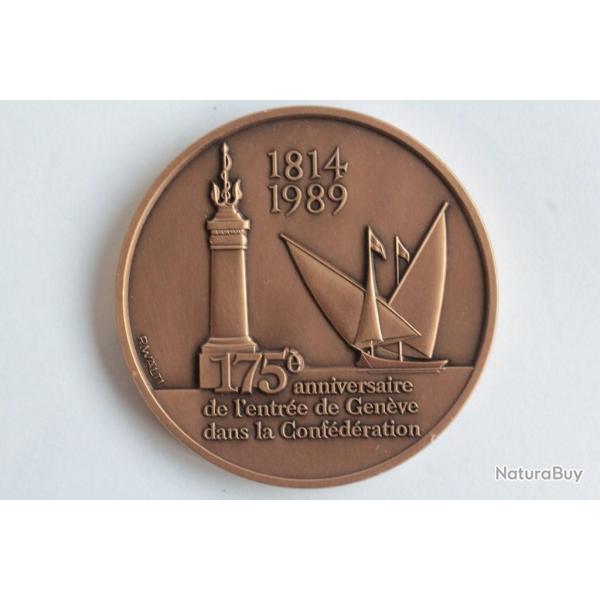M�daille 175e Anniversaire Gen�ve Conf�d�ration suisse