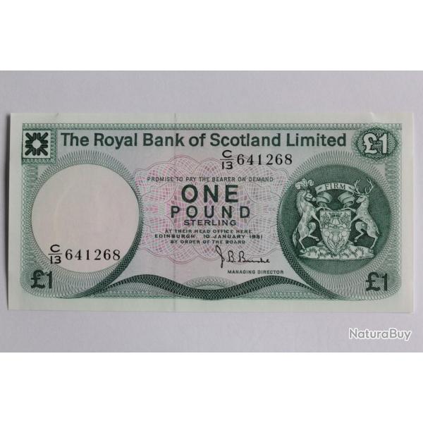 Billet 1 Pound �cosse 1982 neuf