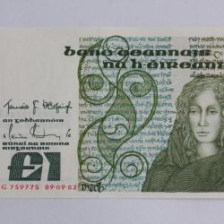 Billet 1 Pound 1982 Irlande neuf