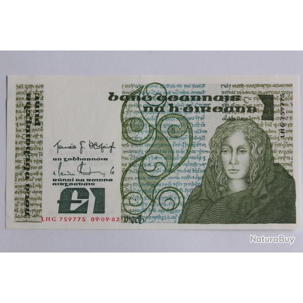 Billet 1 Pound 1982 Irlande neuf