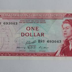 Billet 1 Dollar États des caraïbes orientales 1985-1987 neuf