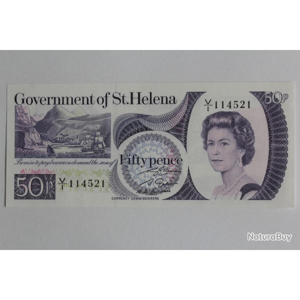 Billet 50 Pence Sainte H�l�ne 1979 Elisabeth II neuf