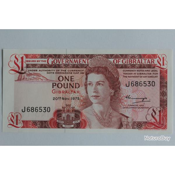 Billet 1 Pound Gibraltar 1975 neuf