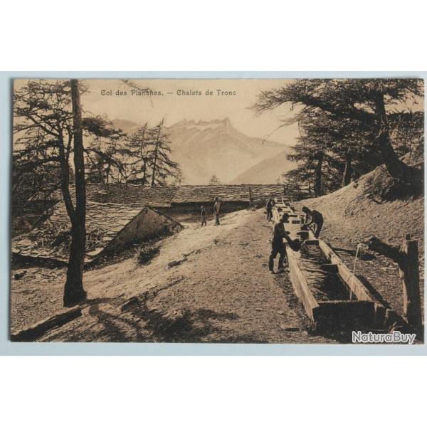 CPA Suisse Col des Planches Chalets de Tronc