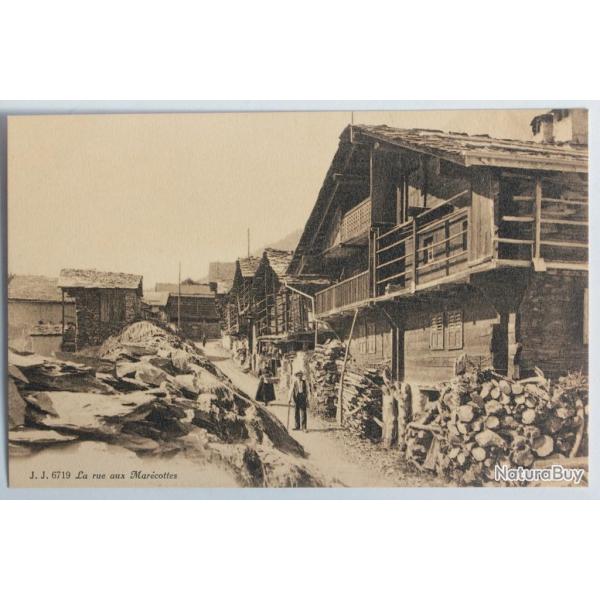CPA Suisse La rue aux Mar�cottes