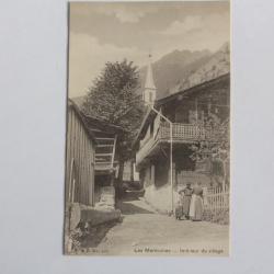 CPA Suisse Les Marécottes Intérieur du village