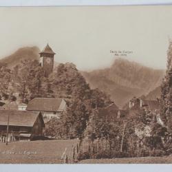 CPA Suisse Chateau d'Oex L'église Dent de Corjon
