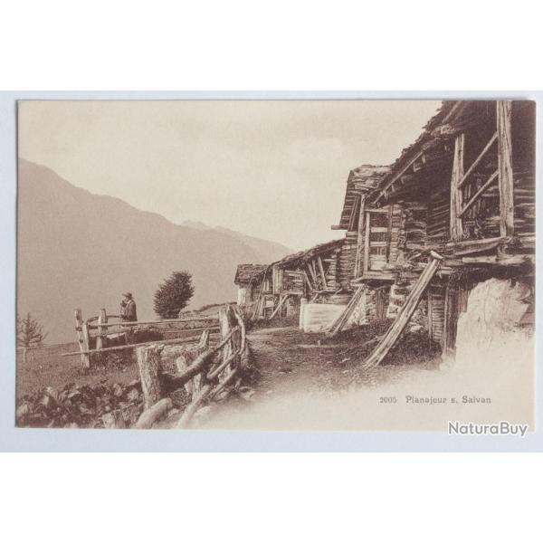 CPA Suisse Planajeur sur Salvan