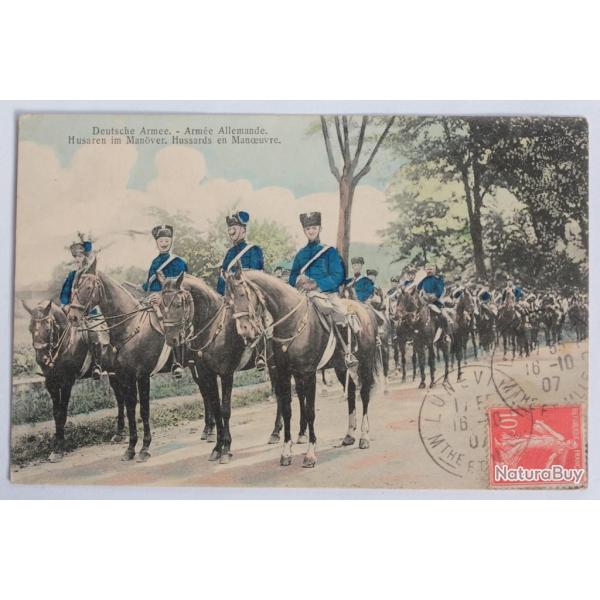 CPA Arm�e allemande Hussards en manoeuvre