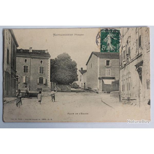 CPA Vosges Mattaincourt Place de l'Eglise
