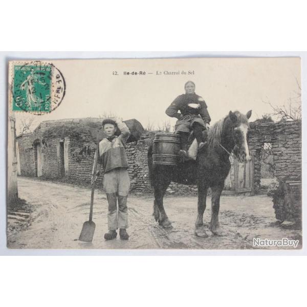 CPA Charente-Maritime Ile de R� La Charroi du Sel