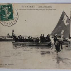 CPA Charente-Maritime Ile de Ré Sablanceaux Débarquement des passagers