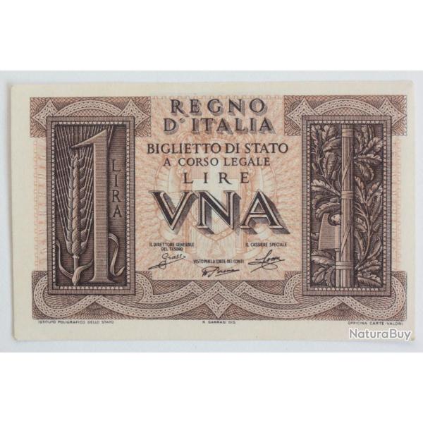 Billet 1 Lire Italie 1939 neuf