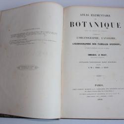 Livre Atlas élémentaire de Botanique Emmanuel le Maout 1846