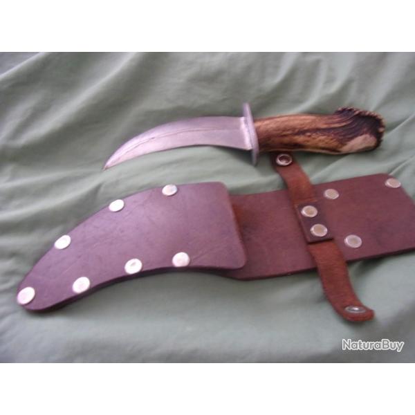 couteau de chasse manche en corne