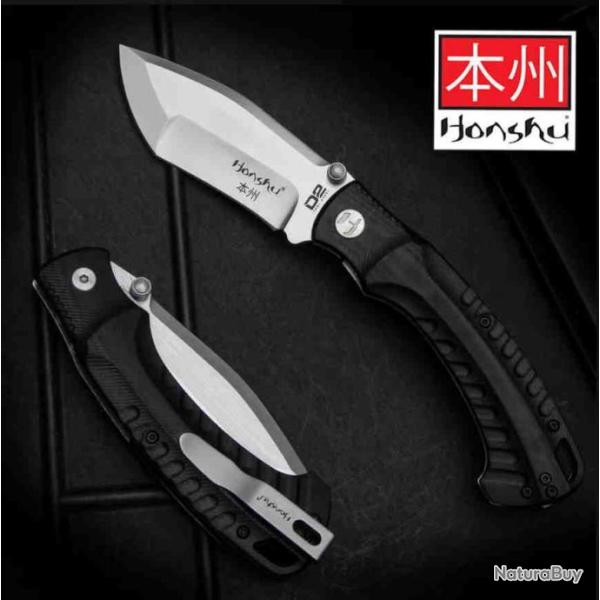 Couteau United Cutlery Honshu Senjutsu Tanto Lame Acier D2 Manche G10 IKBS Linerlock Clip UC3515