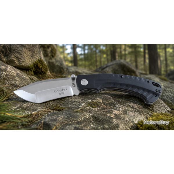 Couteau United Cutlery Honshu Senjutsu Tanto Lame Acier D2 Manche G10 IKBS Linerlock Clip UC3515