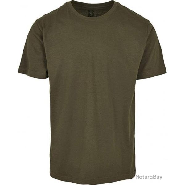 Tee-shirt de chasse - Vert arm�e - Tailles S � 7XL - 100% coton hypoallerg�nique