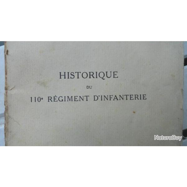 Historique du 110 e R�giment d'Infanterie....