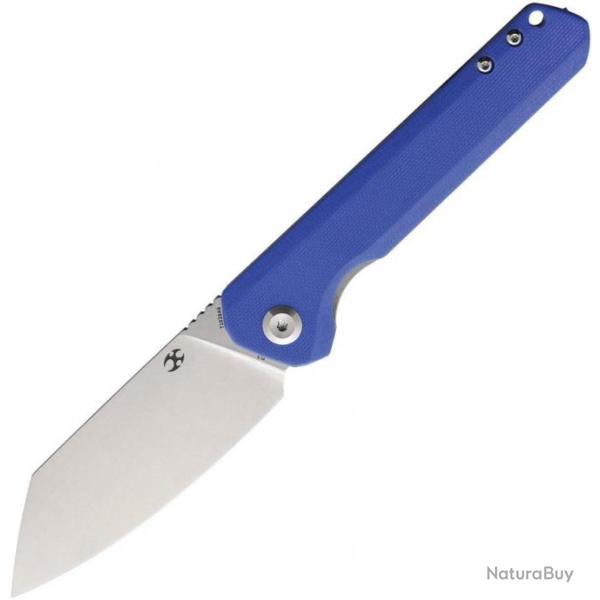 Couteau Kansept Bulldozer Blue Manche G10 Lame Acier D2 IKBS Linerlock Clip KT1028A6