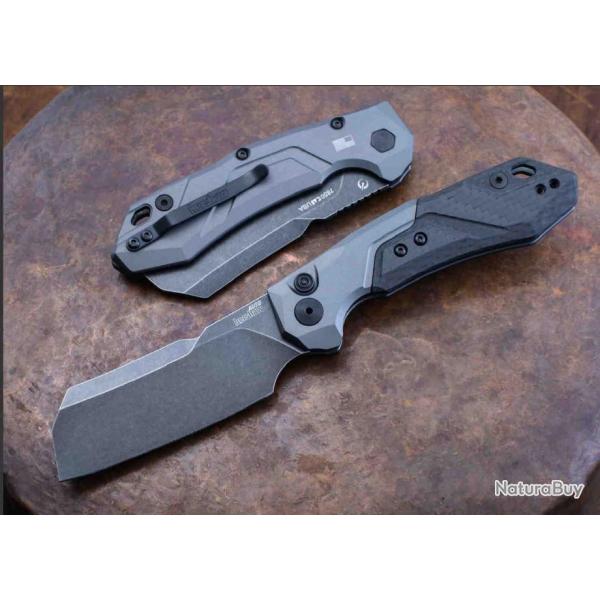 Couteau Automatique Kershaw Launch 14 Lame Acier 154CM Manche Alu/Fibre Carbone Made USA KS7850