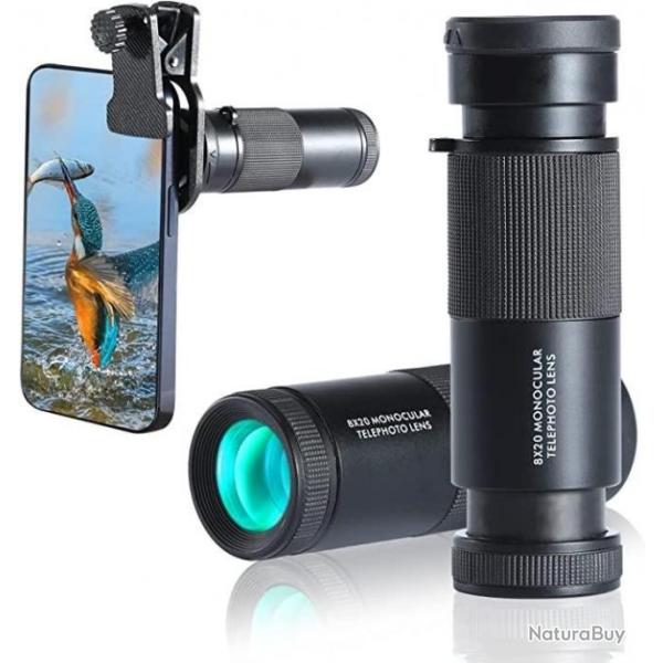 TOP ENCHERE : Monoculaire 8x20 HD - FMC Bak4 prismes - Livraison gratuite et rapide