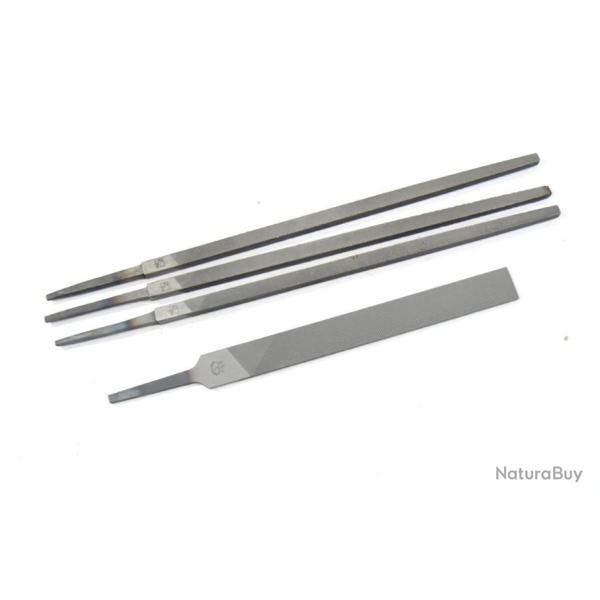 Lot limes -  lime plate 150cm Pferd + 3 limes carr 20cm x 3. Acier, outillage bricolage atelier (B)