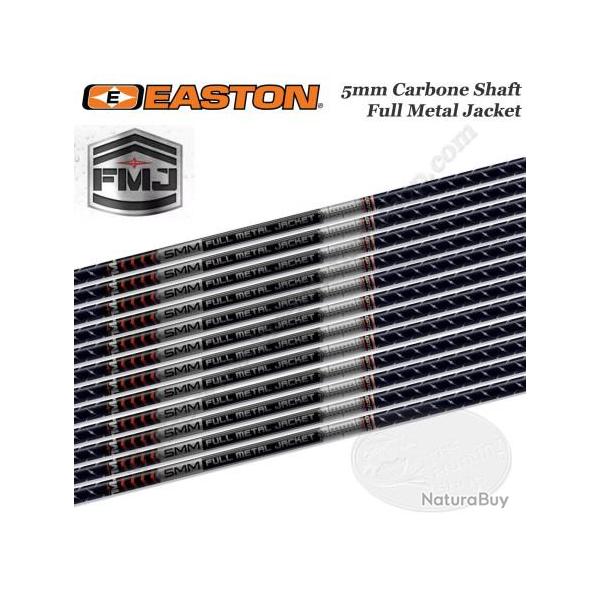 EASTON FMJ Black 5MM Full Metal Jacket Tubes de chasse et tir 3D en carbone chemis� Alu 250