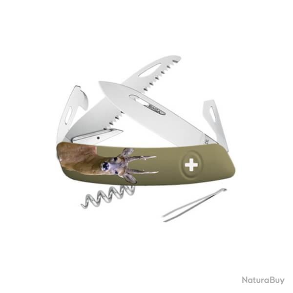 SZD05CHE-Couteau suisse Swiza D05 impression chevreuil