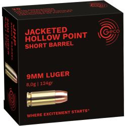 .9mm Luger HP 124grs. (Calibre: .9mm Luger)