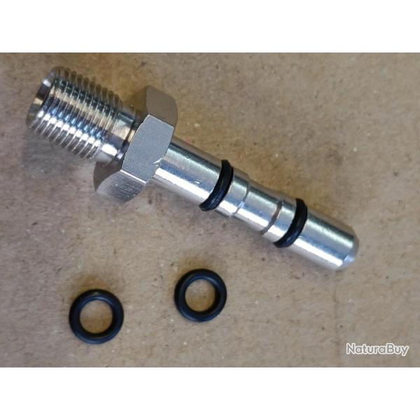 raccord de remplissage sonde de charge filet� 1/8" carabine PCP diam�tre 6.9 mm SMK - ARTEMIS (E)