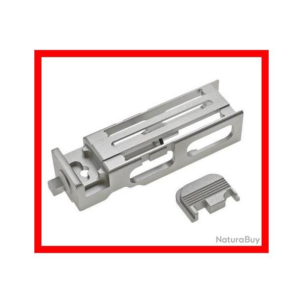 CAGE NOZZLE EN ALUMINIUM POUR G17 TOKYO MARUI ARGENT