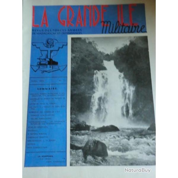 REVUE DES FORCES ARMEES DE MADAGASCARD LA GRANDE ILE  AVRIL 1954  LA MANDRAKA    /  No  13