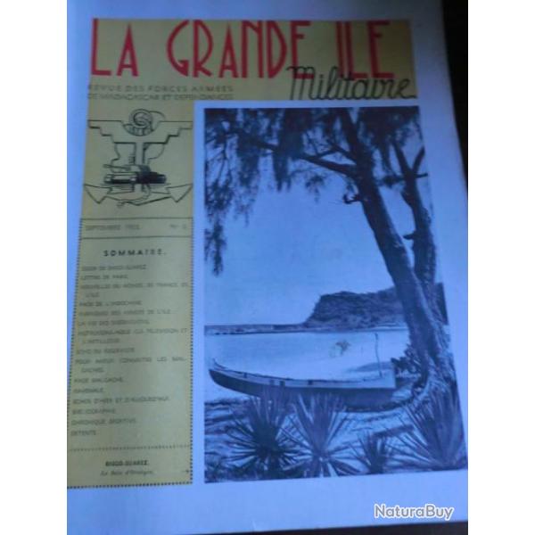 REVUE DES FORCES ARMEES DE MADAGASCARD LA GRANDE ILE  SEPTEMBRE 1953 DIEGO SUAREZ   /  No 6